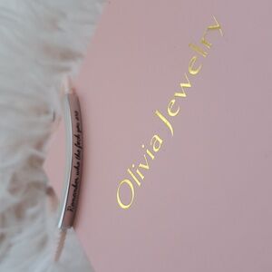 Olivia Jewelry Bracelet, "Remember Who The F❤️ You Are" Pink Band, Adjustable